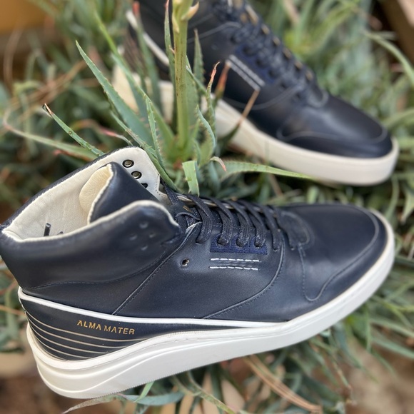 Alma Mater Black High Top with White Detail